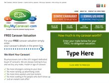Tablet Screenshot of buymycaravan.com